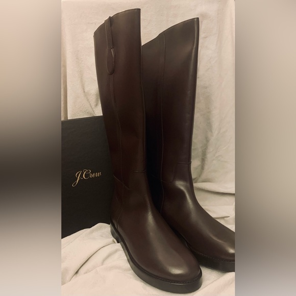 N/A: SOLD 🥺 J. Crew Ganache Brown Berkeley Riding Boots 12M - Picture 2 of 8